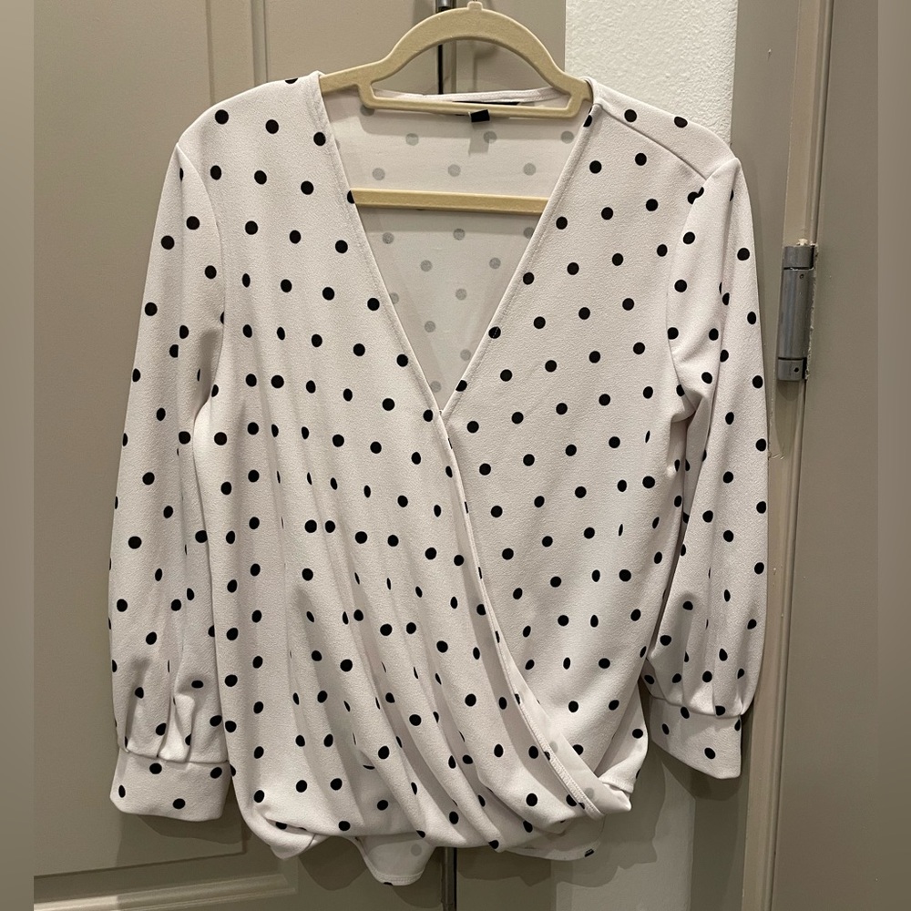 Banana Republic Front Clasp Long Sleeve Blouse (Size: S)